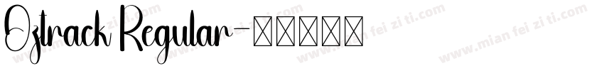Oztrack Regular字体转换